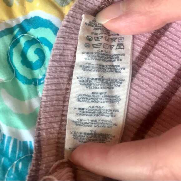 Free People Round About Pink Striped Long Sleeve M - Picture 8 of 9